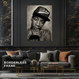 Wiz Khalifa - Music Artist - Premium Wall Art