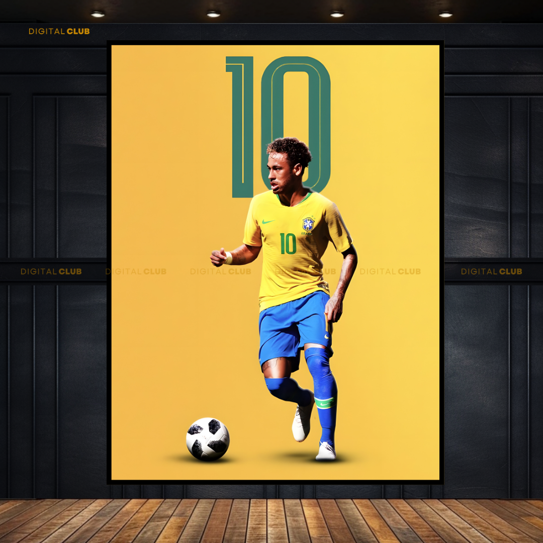 Neymar Jr - Artwork - Premium Wall Art