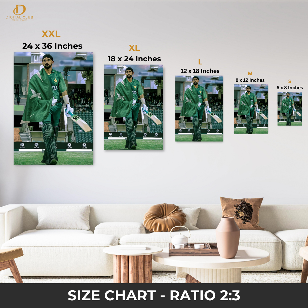 Shoaib Malik 1 - Cricket - Premium Wall Art