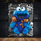 Cookie Monster - Artwork - Premium Wall Art