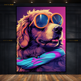 Dog High on LSD - Animal & Wildlife Premium Wall Art