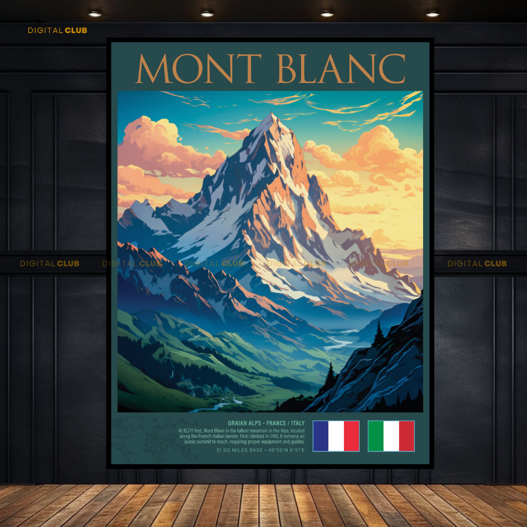 Mont Blanc France Premium Wall Art
