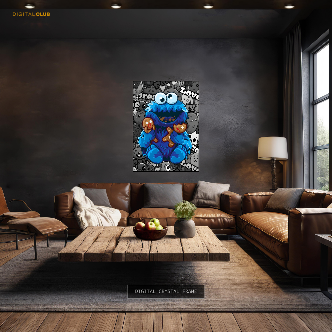 Cookie Monster - Artwork - Premium Wall Art