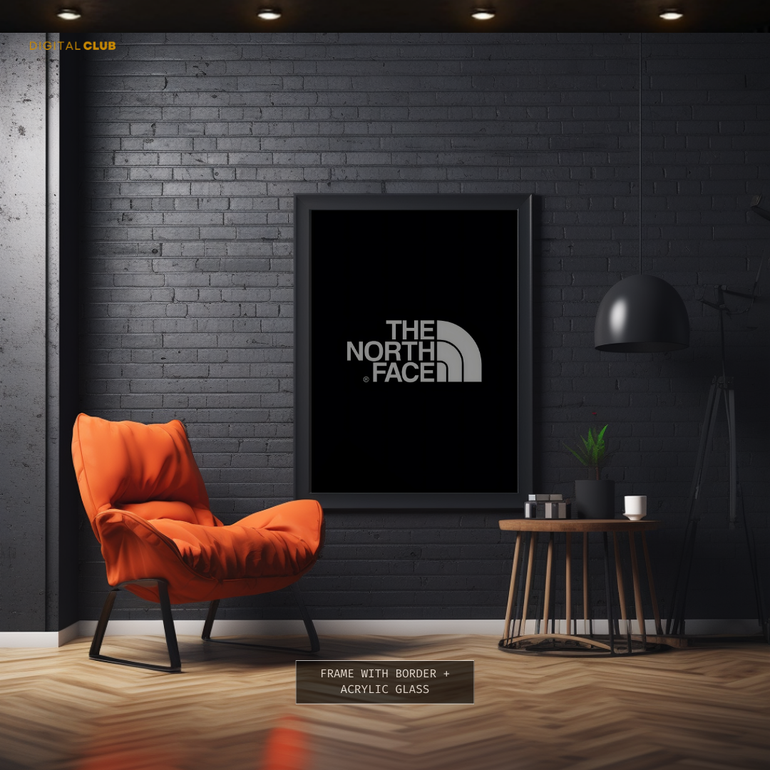 The North Face Black Logo Premium Wall Art
