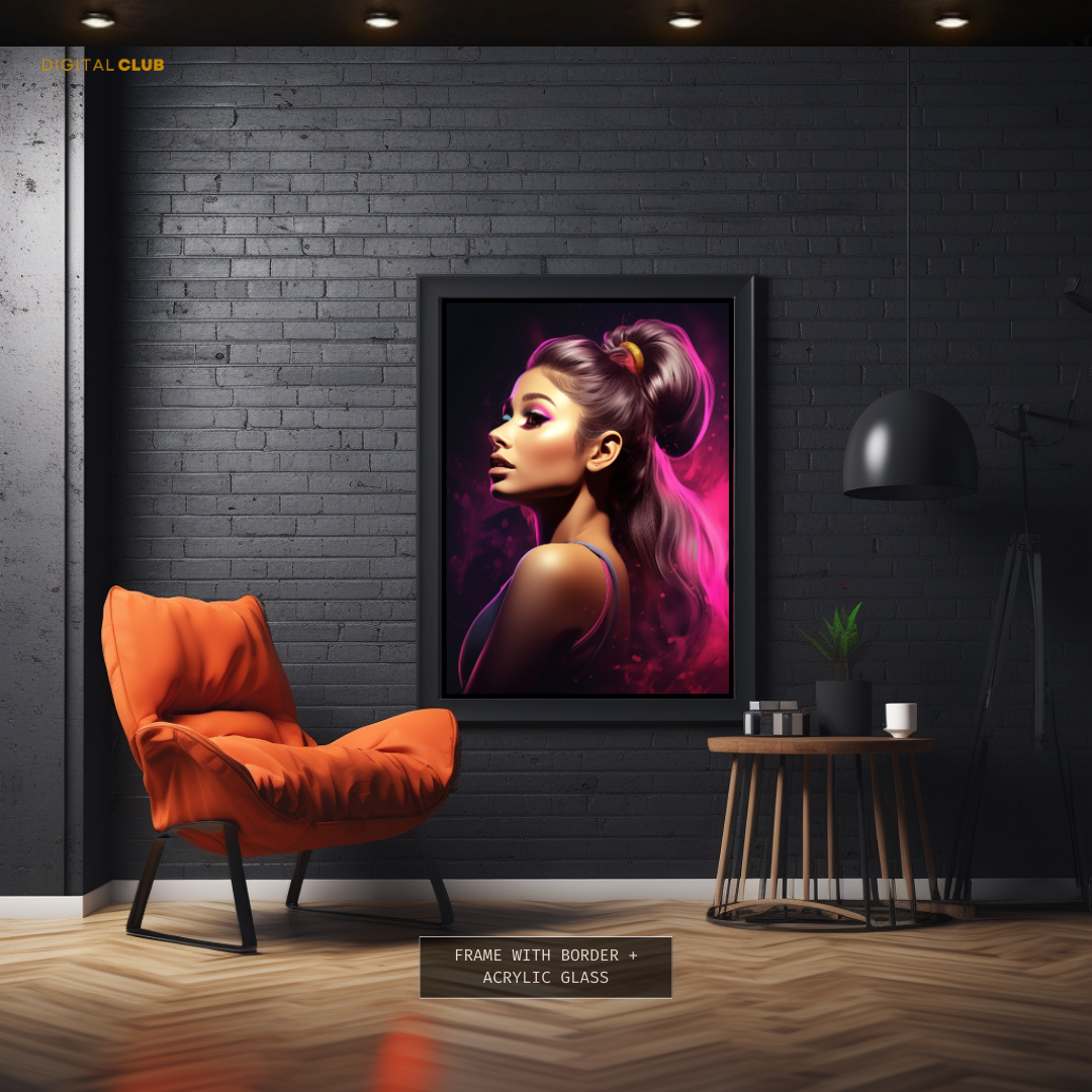 Ariana Grande Singer Premium Wall Art