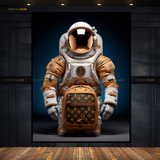 Louis Vuitton Astronaut with LV Backpack Premium Wall Art