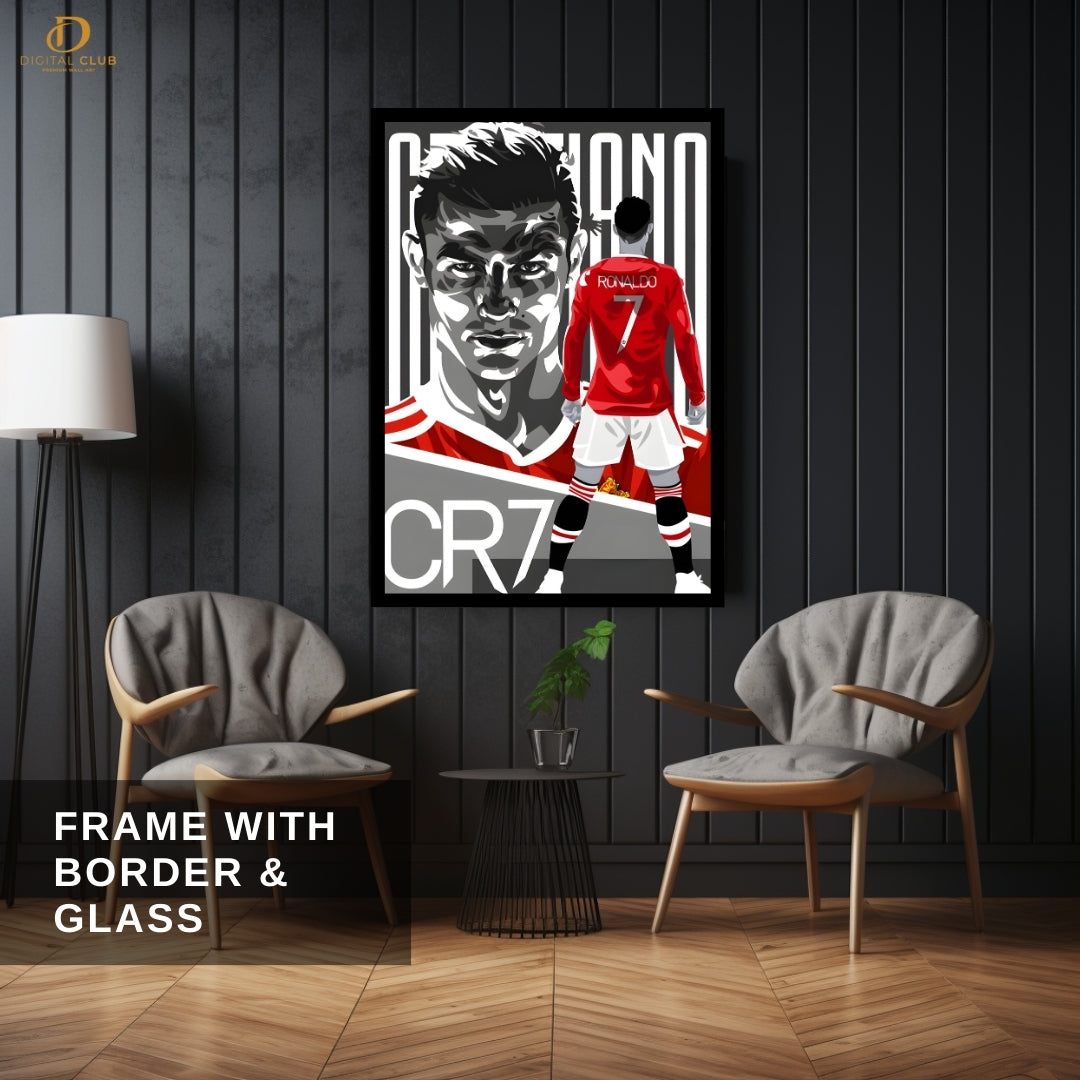 Cristiano Ronaldo 9 - Football - Premium Wall Art