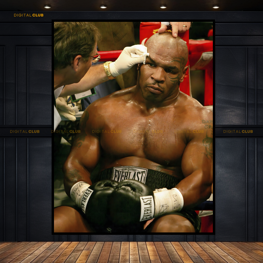 Mike Tyson Heavyweight Champ Premium Wall Art