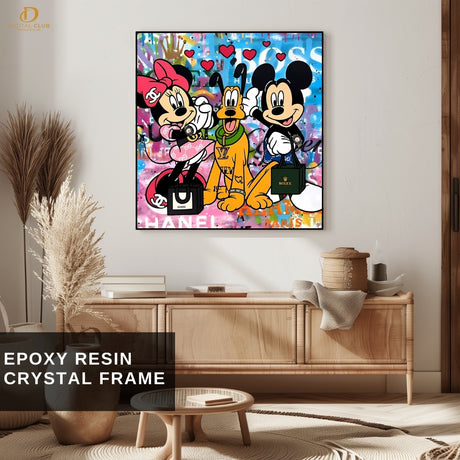 Mickey & Friends - POP ART - Square Wall Art