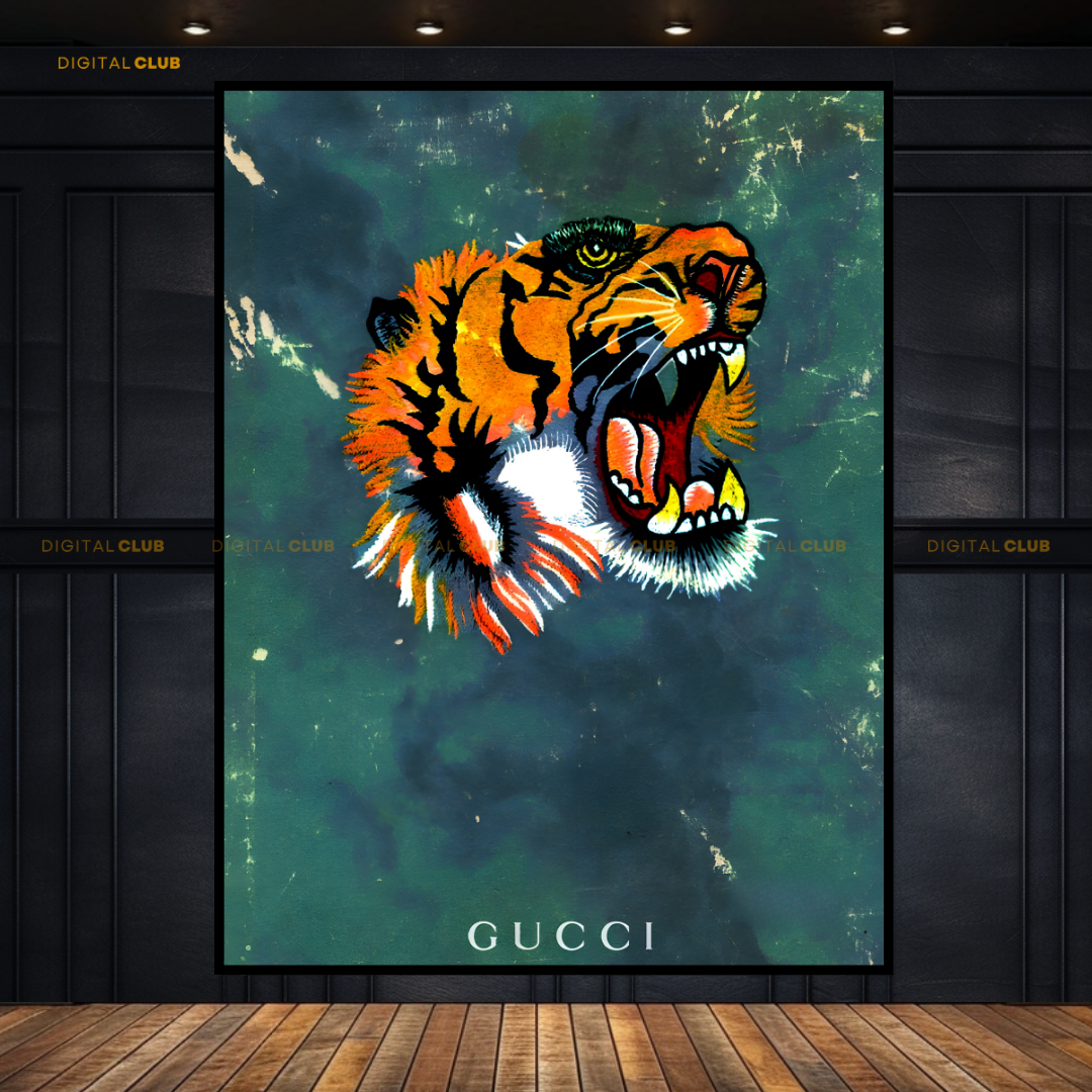 Gucci Tiger Premium Wall Art