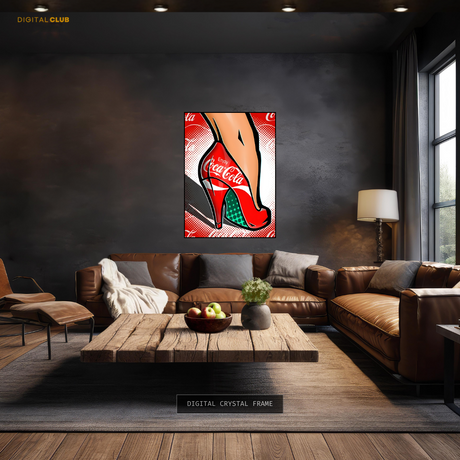 Coke Heels - Artwork - Premium Wall Art