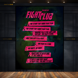 Fight Club Movie Artwork Premium Wall Art