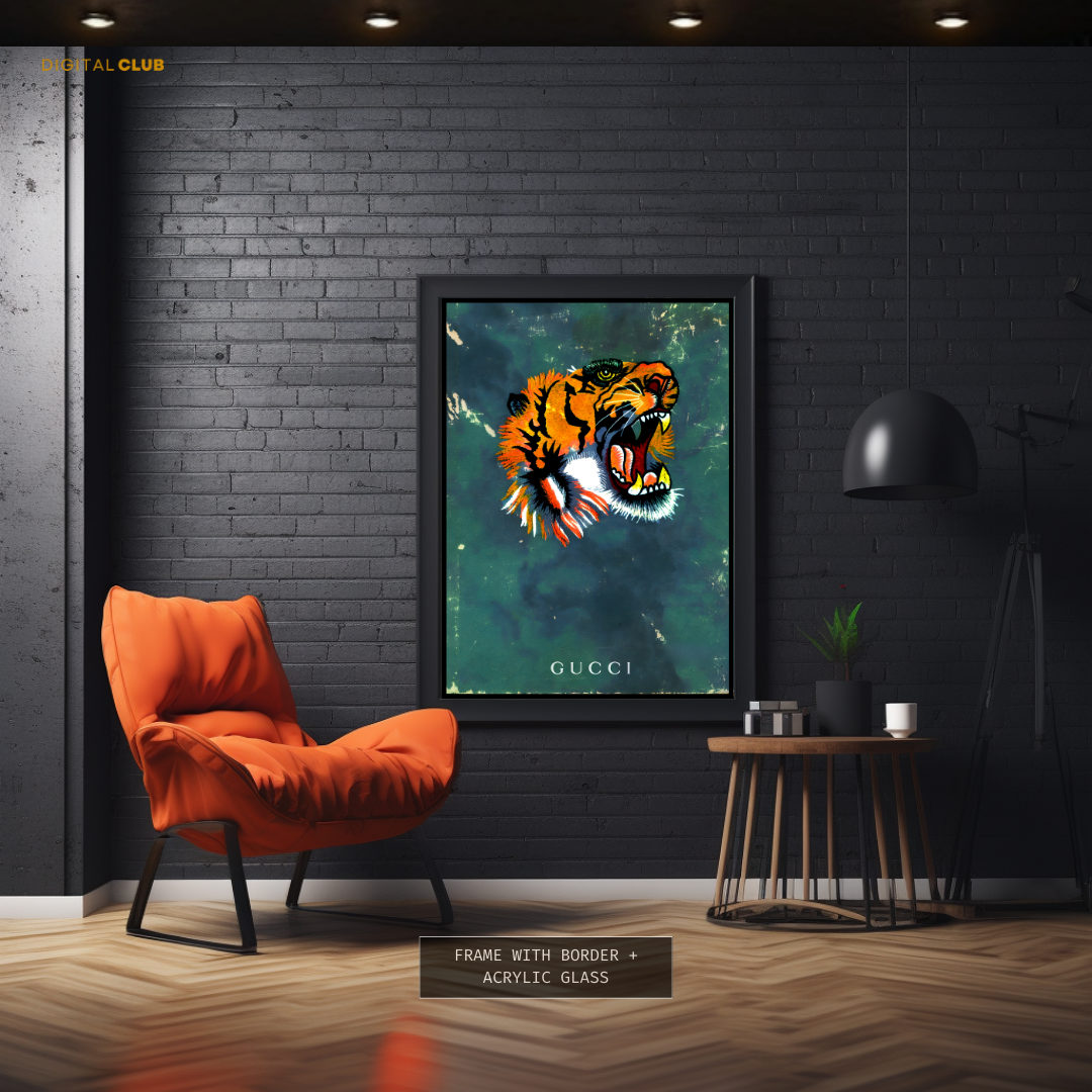 Gucci Tiger Premium Wall Art