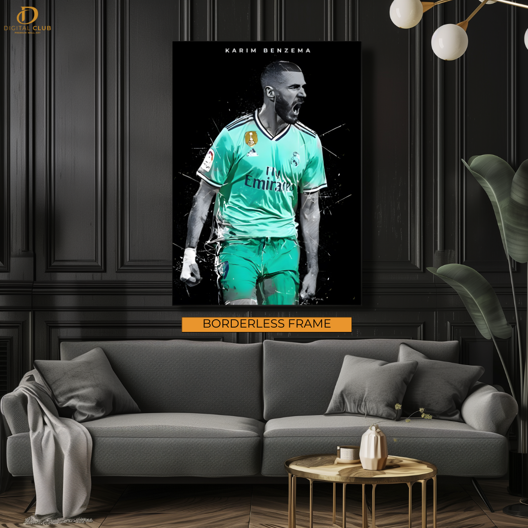 Karim Benzema - Real Madrid - Premium Wall Art