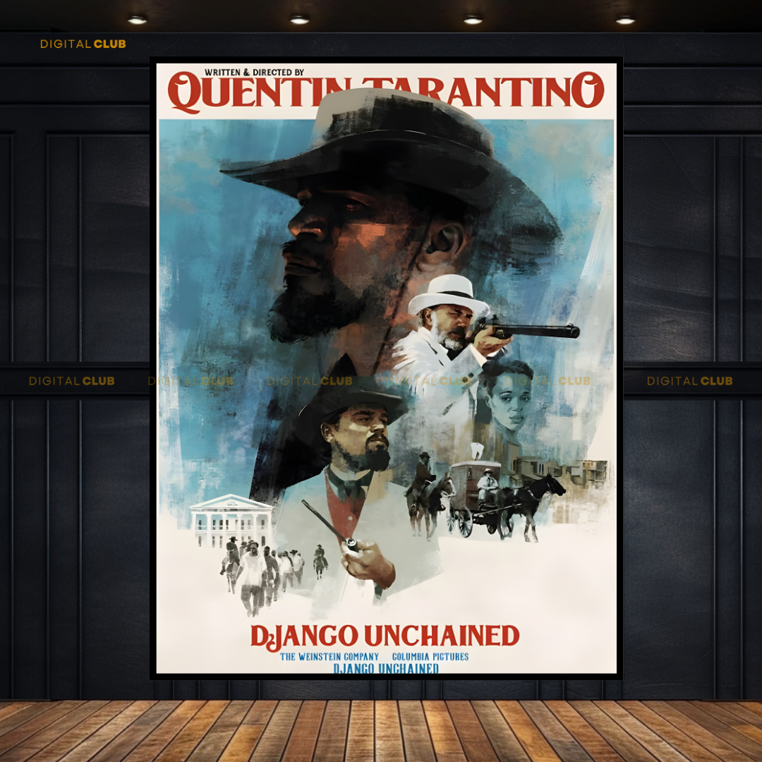 Django Unchained Movie Premium Wall Art