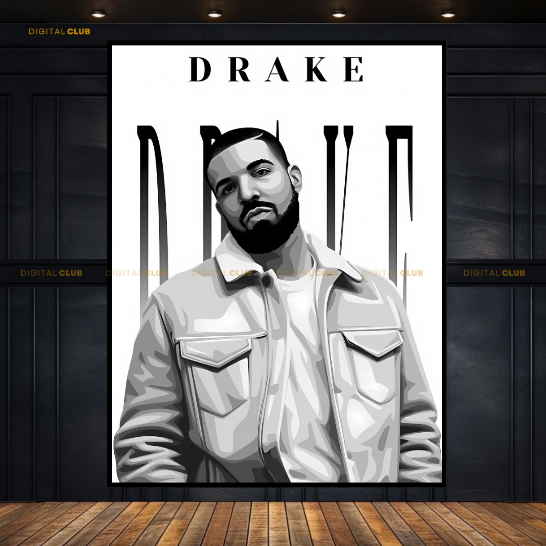 Drake Artwork - Music - Premium Wall Art