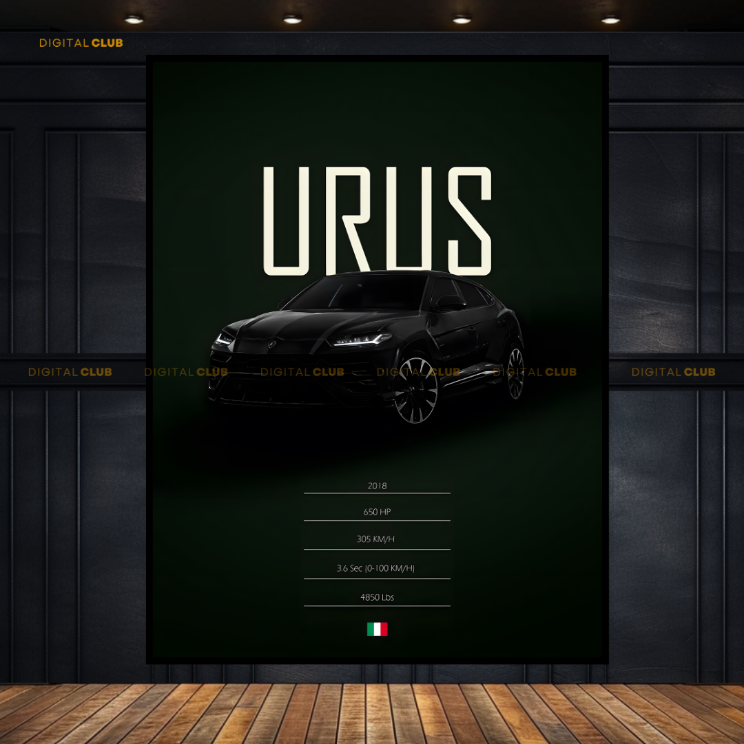 Lamborghini URUS - Artwork - Premium Wall Art