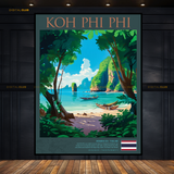 Koh Phi Phi Thailand Premium Wall Art