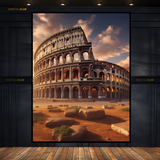 Colosseum ITALY Sunset Premium Wall Art