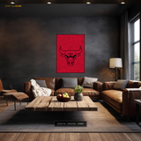 Chicago Bulls NBA Logo Premium Wall Art