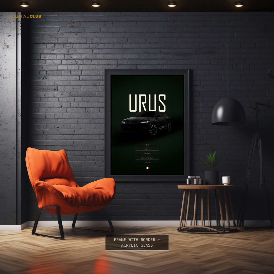 Lamborghini URUS - Artwork - Premium Wall Art