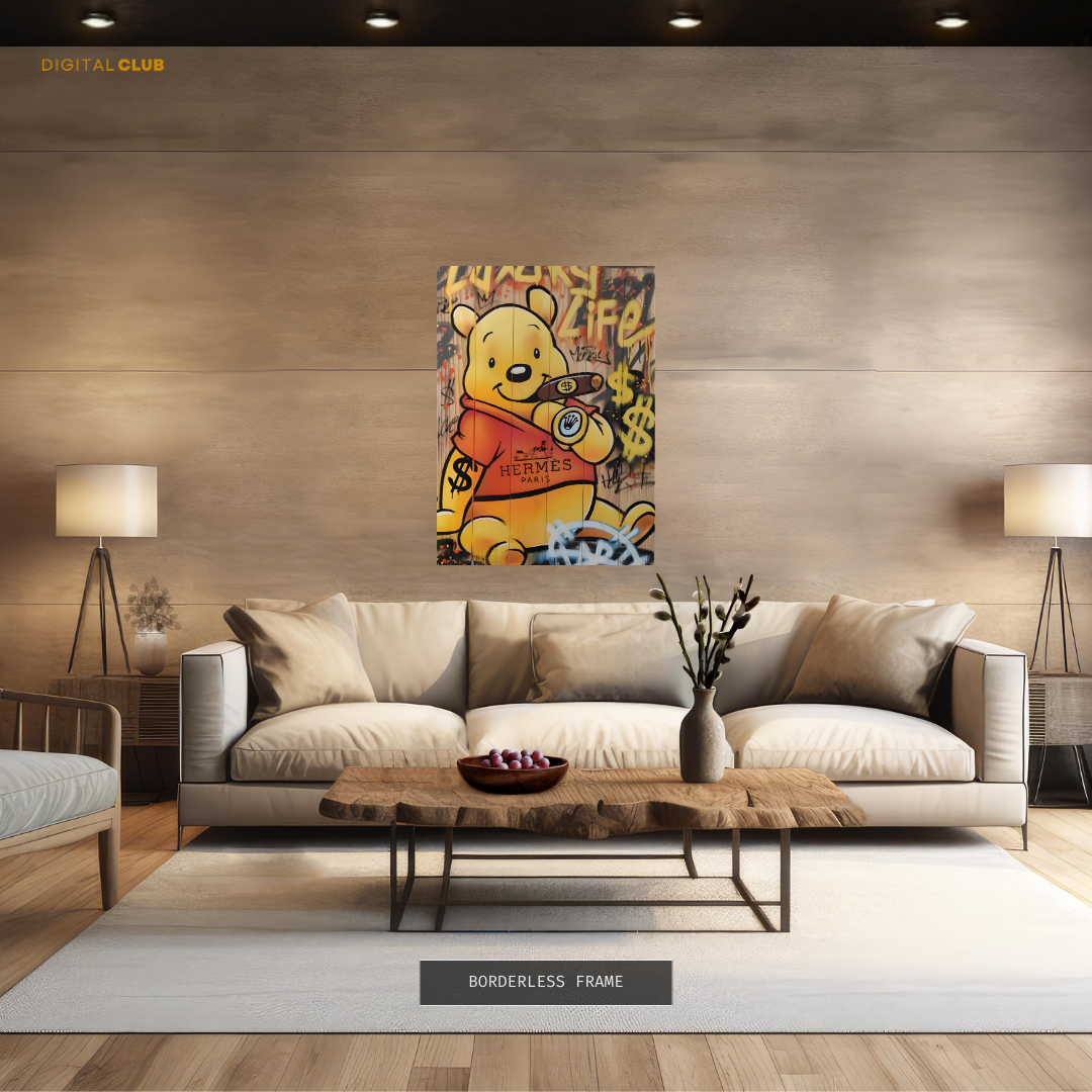 Winnie the Pooh - Disney x Hermes - Premium Wall Art