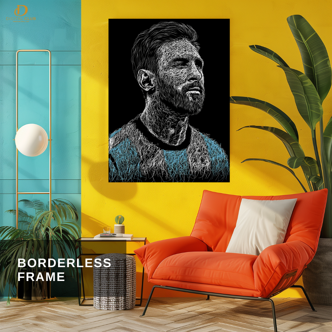 Messi - Football Artwork - Premium Wall Art