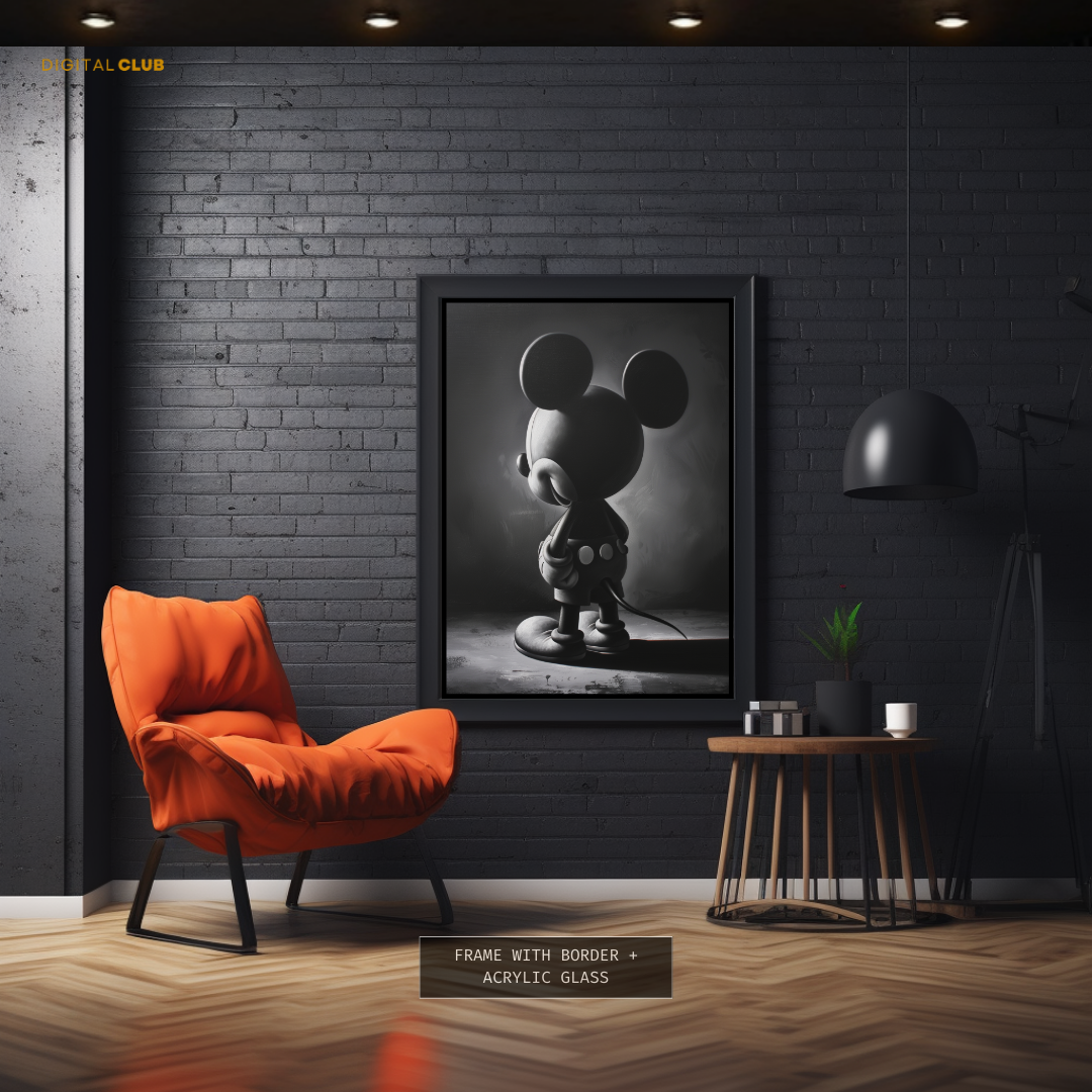 Mickey Mouse B&W Premium Wall Art
