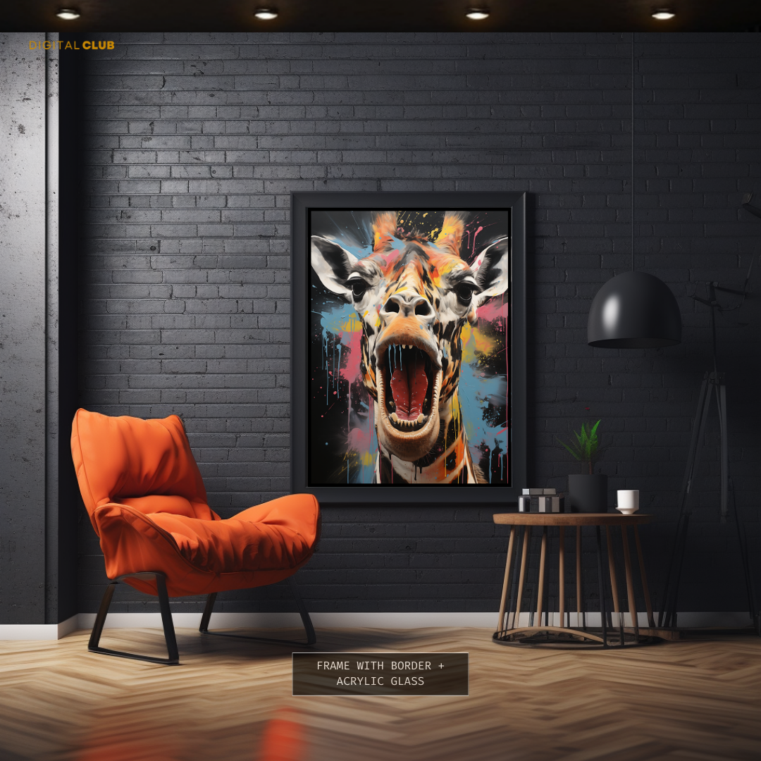 Giraffe Artwork - Animal & Wildlife Premium Wall Art