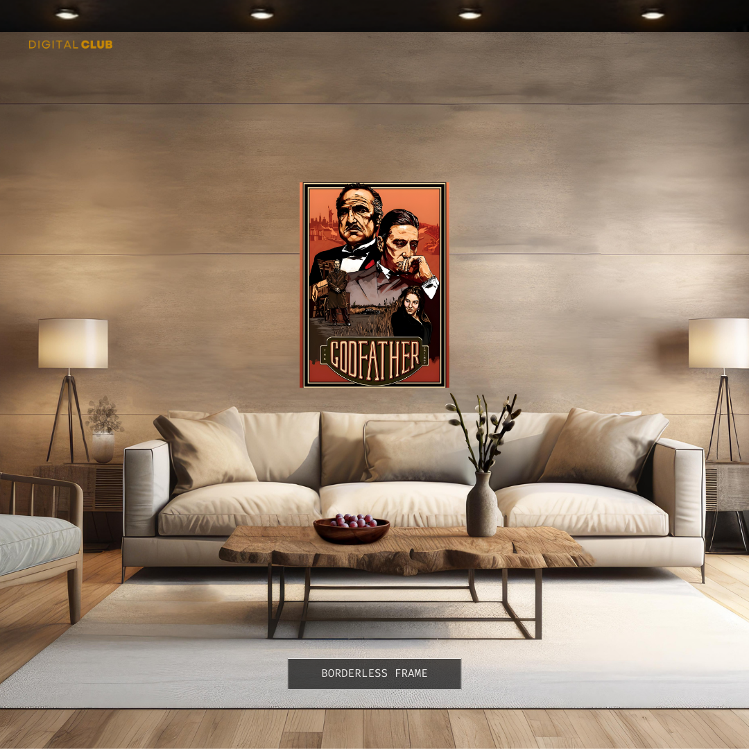 The GODFATHER Vintage Movie Premium Wall Art