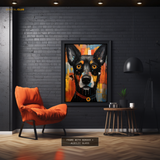 Black DOG Artwork - Animal & Wildlife Premium Wall Art