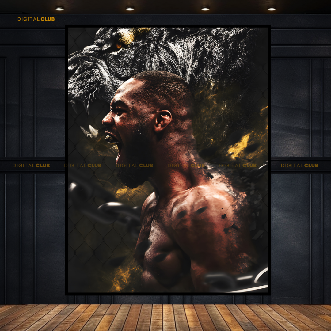 Jon Jones UFC Fighter MMA Premium Wall Art