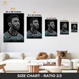 Messi - Football Artwork - Premium Wall Art