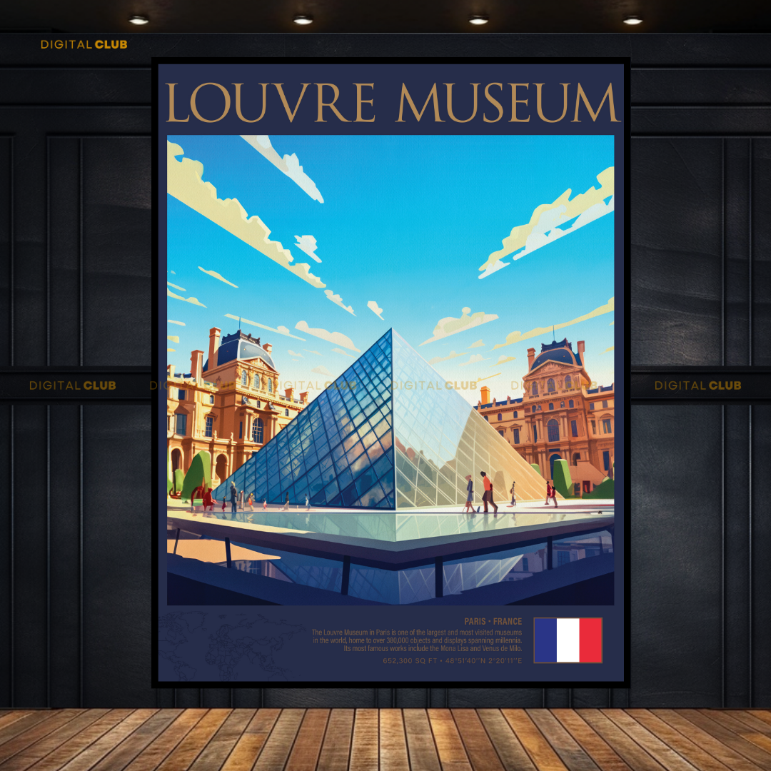 Louvre Museum Premium Wall Art