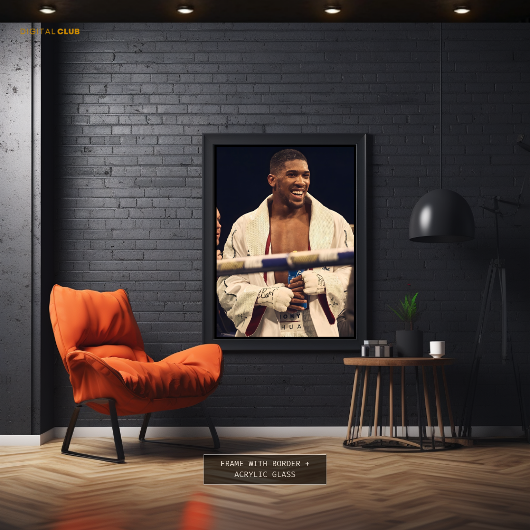 Anthony Joshua Boxing Premium Wall Art