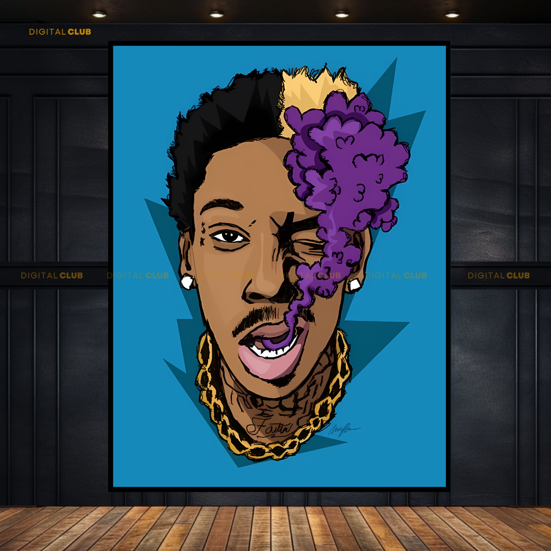 Wiz Khalifa - Music - Premium Wall Art