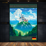 Neuschwanstein Castle Germany Premium Wall Art