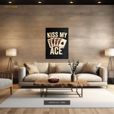 Kiss My Ace Poker Premium Wall Art