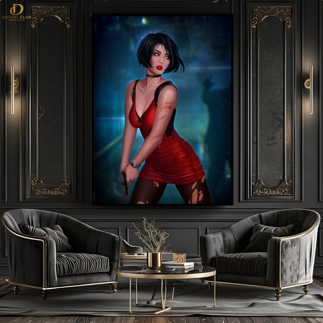 Ada Wong Resident Evil- Gaming - Premium Wall Art