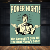 Poker Night Casino Premium Wall Art