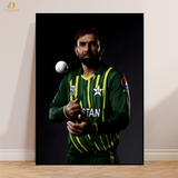 Iftikhar Ahmed - Cricket - Premium Wall Art