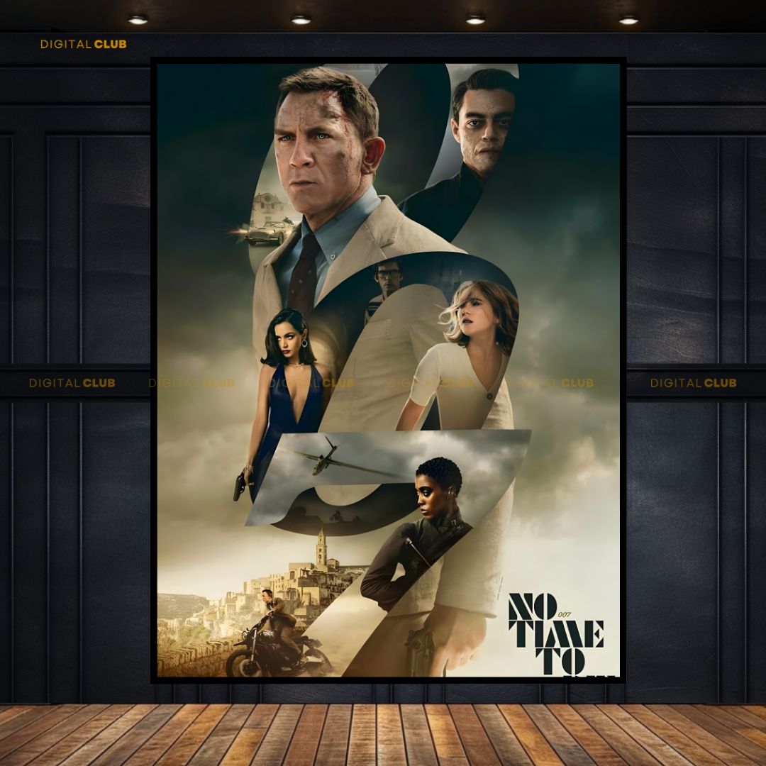 James Bond 007 Movie Artwork Premium Wall Art
