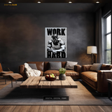 Arnold Schwarzenegger Work Hard Premium Wall Art