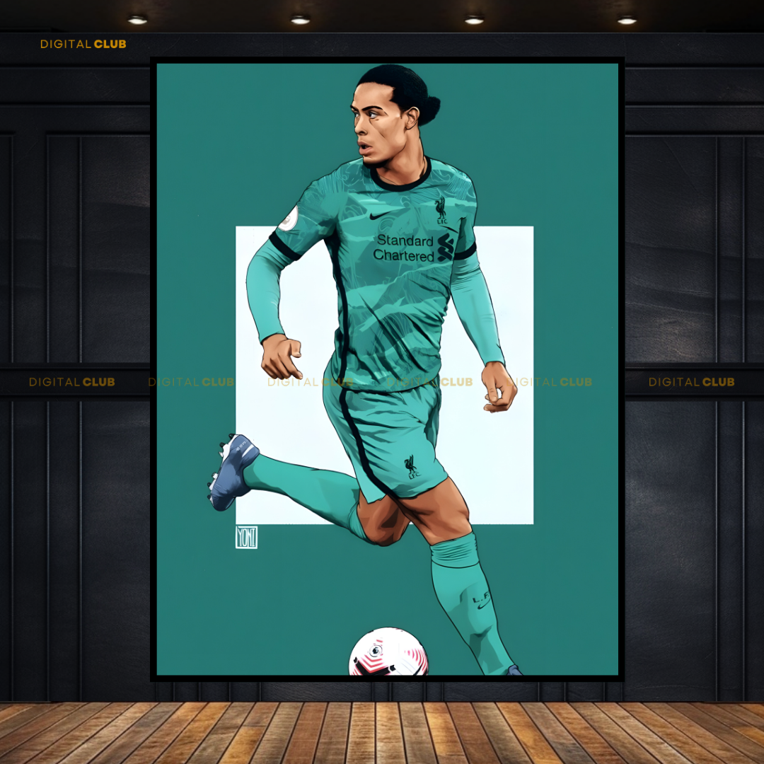 Virgil van Dijk - Football - Premium Wall Art