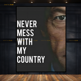 Imran Khan Never Mess with my Country Premium Wall Art