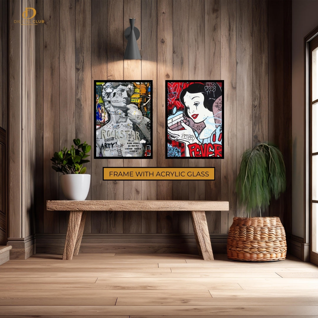 Snow White POP ART - 2 Panel Wall Art