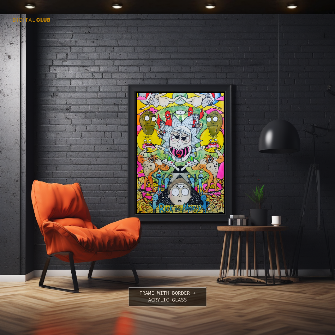 Rick & Morty POP ART Premium Wall Art