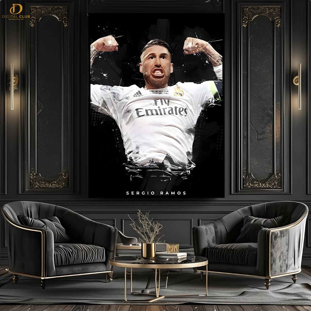 Sergio Ramos - Football - Premium Wall Art