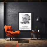 Faiz Ahmed Faiz Poet Pakistan Premium Wall Art