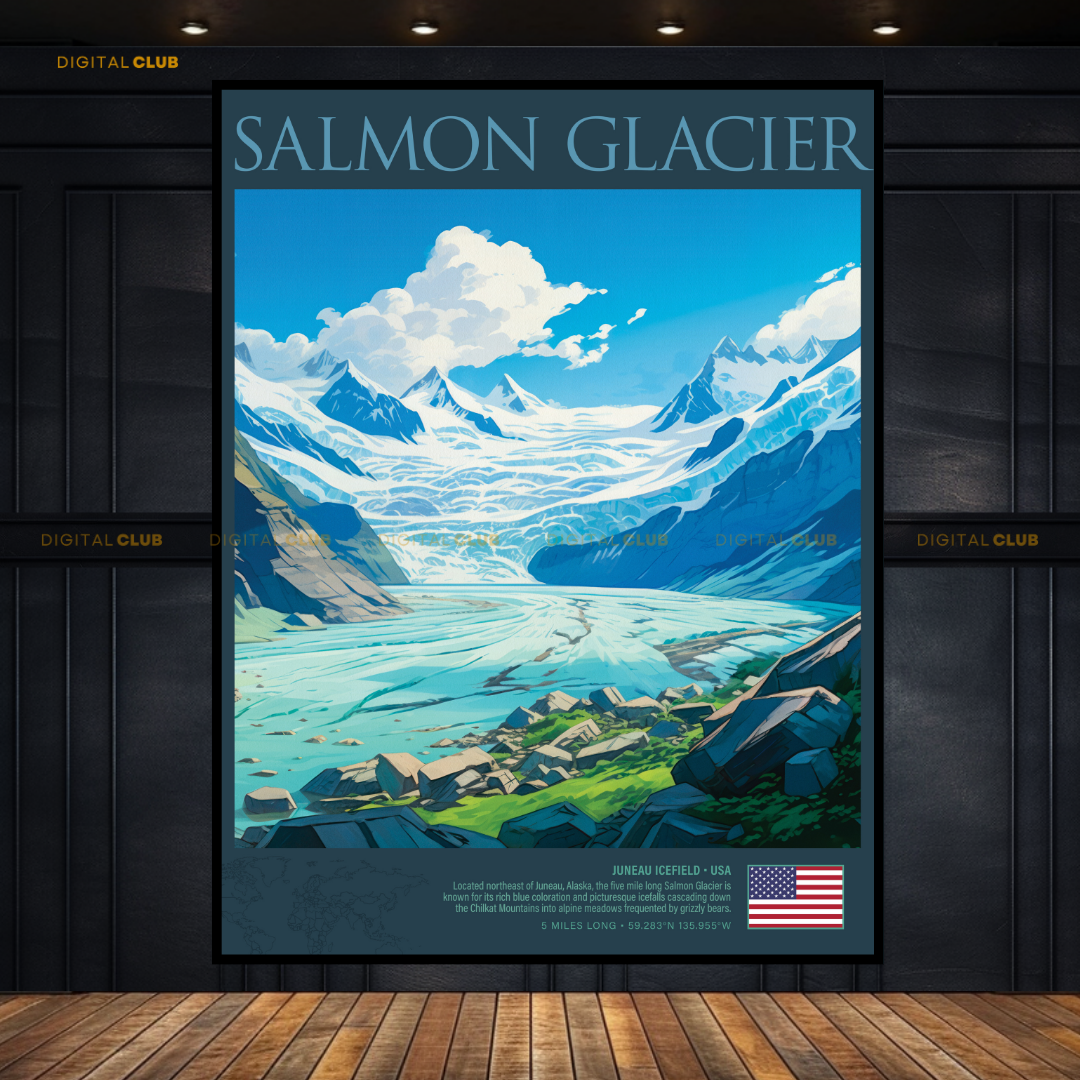 Salmon Glacier USA Premium Wall Art